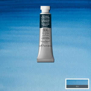 W&N Phthalo Turquoise 14ml Professional watercolorintensiivinen sinivihreä läpikuultava sävy