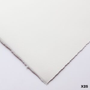 Somerset Textured White 300 g grafiikkapaperi 56 × 76 cm, valmistettu 100 % puuvillasta.