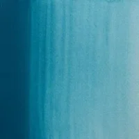 White Nights Cobalt Turquoise sävyinen akvarelliväri puolikkaassa napissa, kirkas sinivihreä ja puolipeittävä sävy.