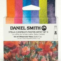 Daniel Smith Stella Canfield's Master Artist Set II akvarellisarja kuudella Extra Fine -akvarellivärillä.