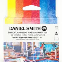 Daniel Smith Stella Canfield's Master Artist Set I akvarellisarja kuudella Extra Fine -värillä.
